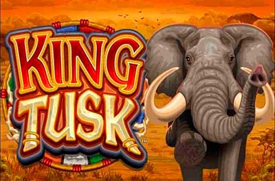 king tusk slot logo