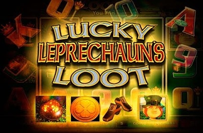 lucky leprechauns loot slot logo