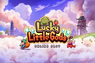 lucky little gods slot logo