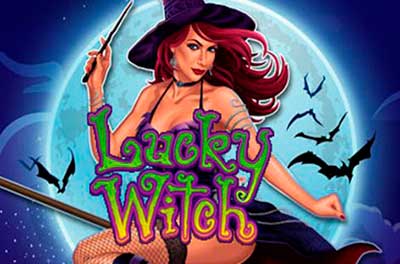 lucky witch slot logo