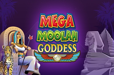 mega moolah goddess slot logo