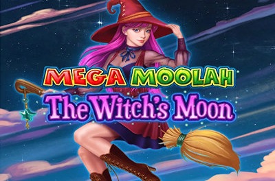 mega moolah the witchs moon slot logo