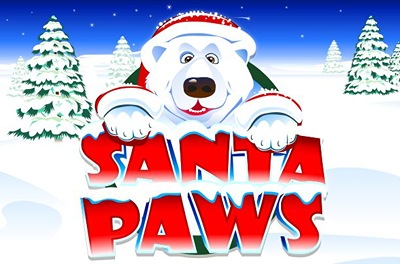 santa paws slot logo