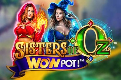 sisters of oz wowpot slot logo