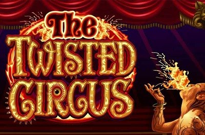 the twisted circus slot logo