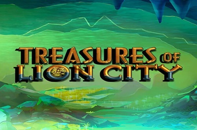 treasures of lion city slot logo