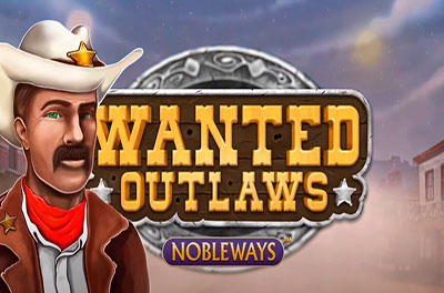 wanted outlaws nobleways slot logo