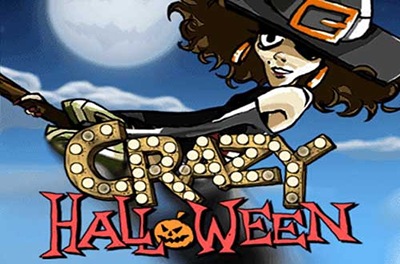 crazy halloween slot logo