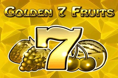 golden 7 fruits slot logo