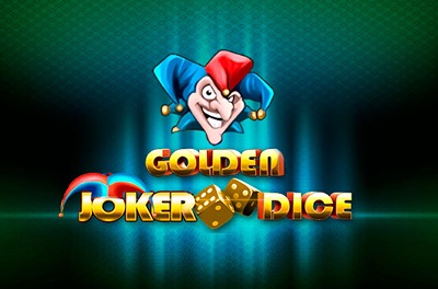 golden joker dice slot logo