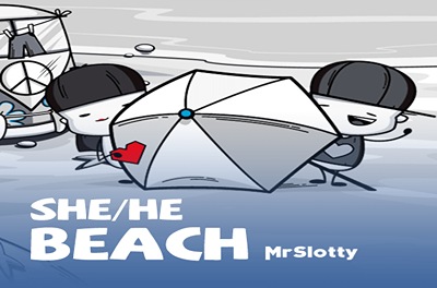 she he beach slot logo