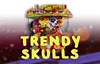 trendy skulls slot logo
