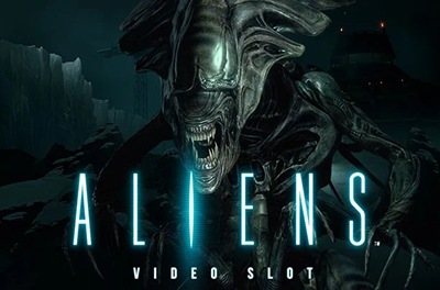 aliens slot logo