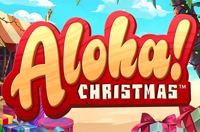 aloha christmas slot logo