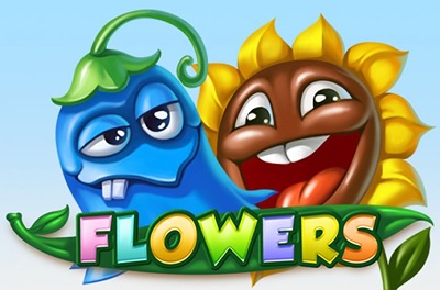 flowers slot logo