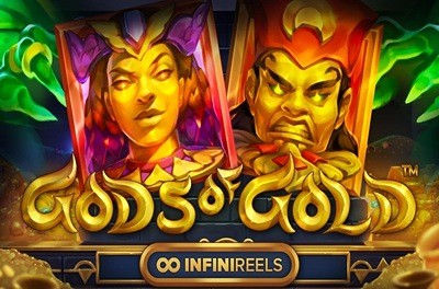 gods of gold infinireels slot logo