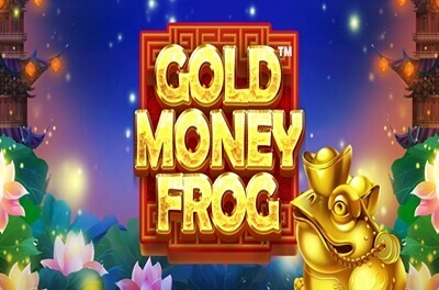 golden money frog slot logo