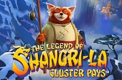 the legend of shangri la cluster pays slot logo