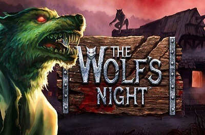 the wolfs night slot logo