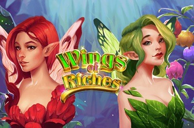 wings of riches slot logo