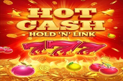 hot cash hold n link slot logo