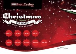 Расписание рождественского календаря NextCasino 17-25 Декабря 2014