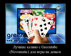 Лучшие казино с Greentube (Novomatic) для игры на деньги 2024
