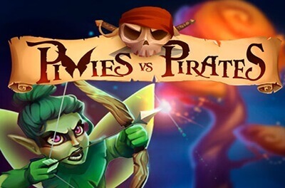 pixies vs pirates slot logo