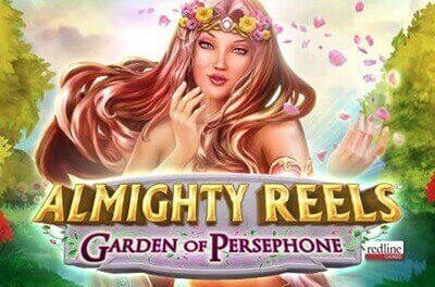 almighty reels garden of persephone slot logo