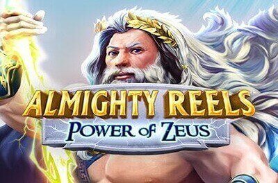 almighty reels power of zeus slot logo