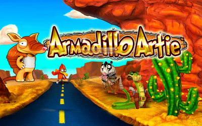 armadillo artie slot logo