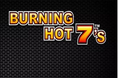 burning hot sevens slot logo