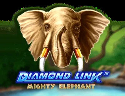 diamond link mighty elephant slot logo