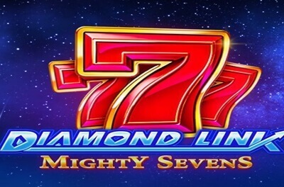 diamond link mighty sevens slot logo