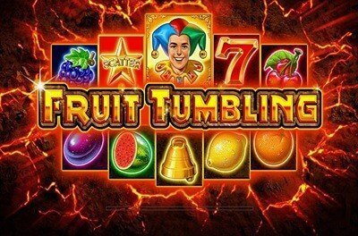 fruit tumbling slot logo