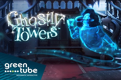 ghostly towers slot logo