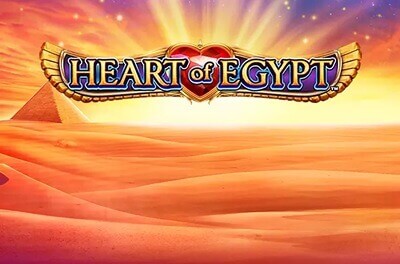 heart of egypt slot logo