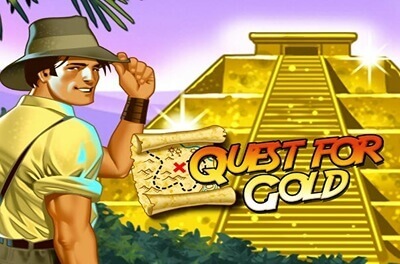 quest for gold slot logo