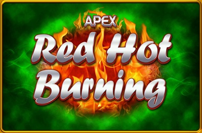 red hot burning slot logo