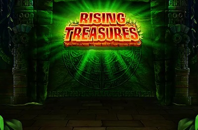 rising treasures slot logo