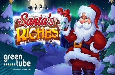 santas riches slot logo