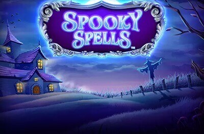 spooky spells slot logo