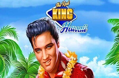 the real king aloha hawaii slot logo