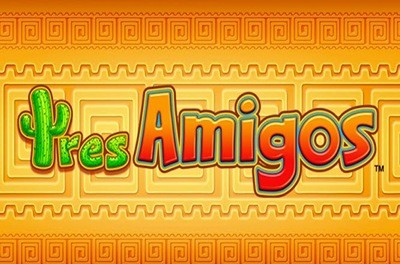 tres amigos slot logo