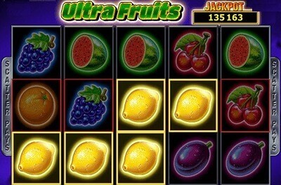 ultra fruits slot logo