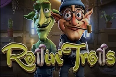 rollin trolls slot logo