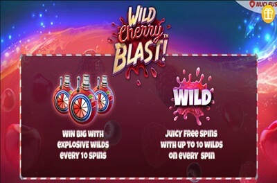 wild cherry blast slot logo