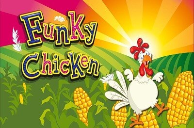 funky chicken slot logo