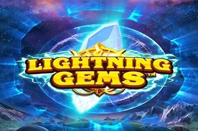 lightning gems slot logo