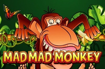mad mad monkey slot logo